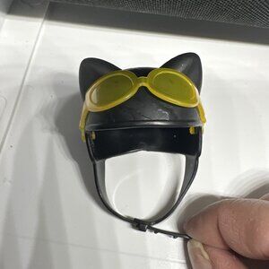 Monster High Replacement Meowlody Wheelin Werecat Twin Helmet Black Yellow